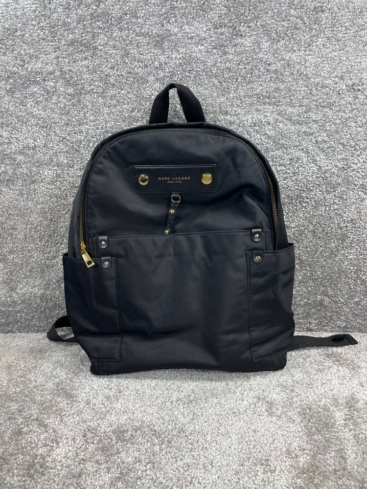 Marc Jacobs Mini Backpack Black Top Handle Adjustable Shoulder