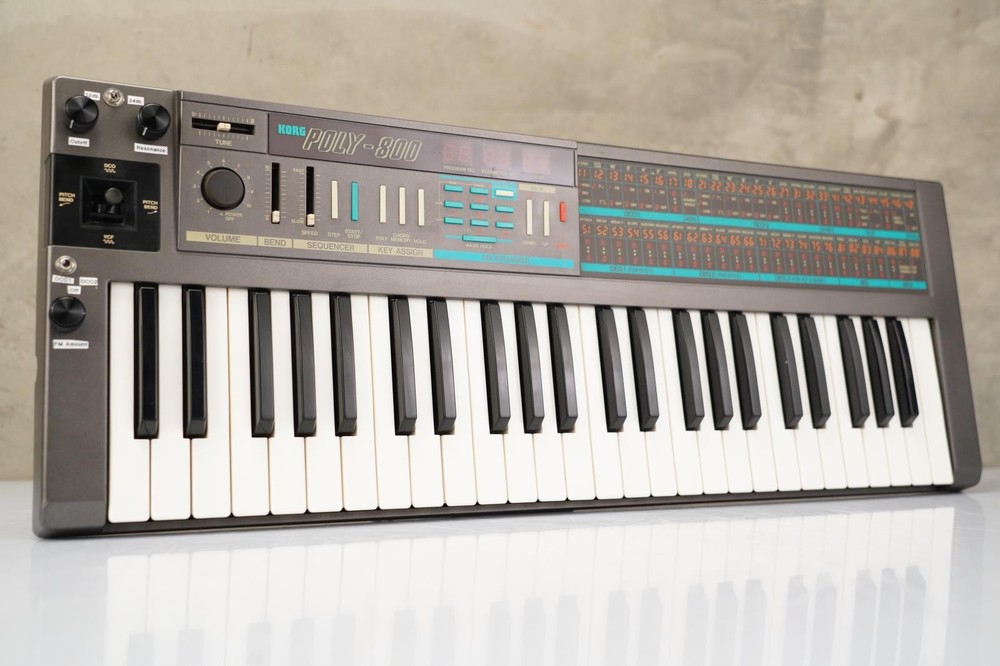 Korg Poly-800 Polyphonic Synthesizer w/ Filter Mods & Original Box #56009
