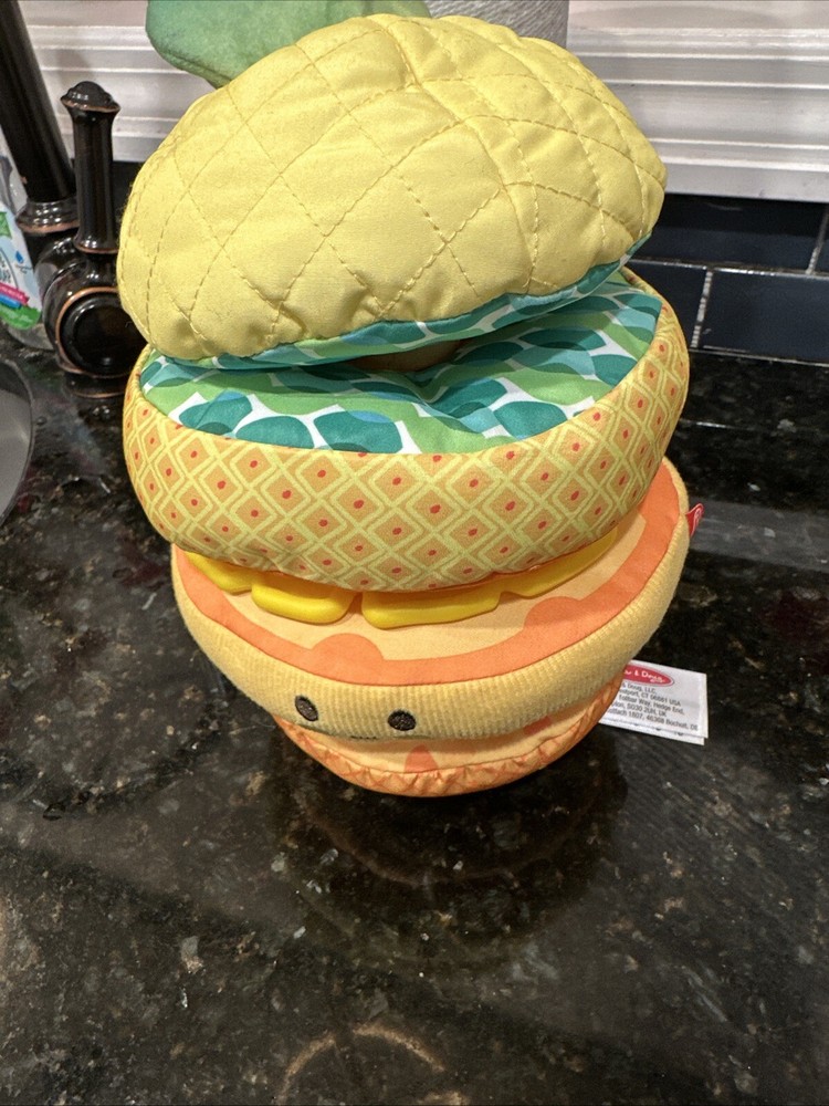 Melissa & Doug Multi-Sensory Pineapple Soft Infant Stacking Toy