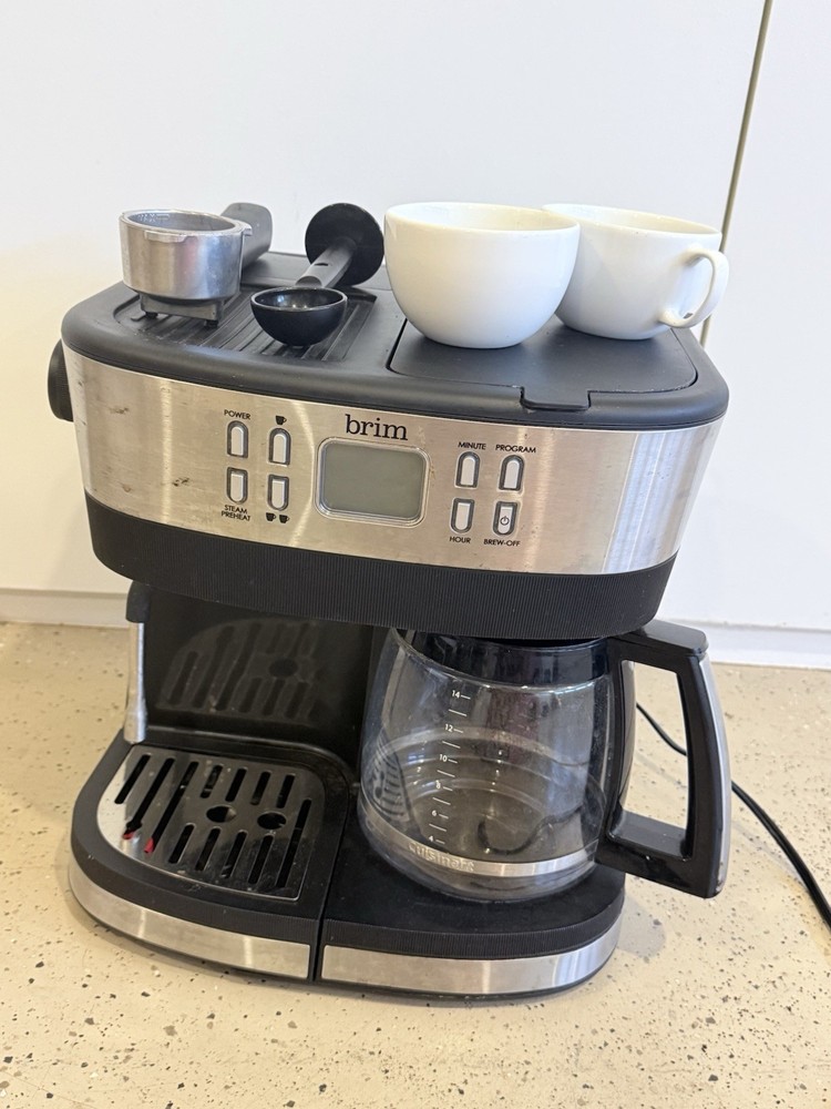brim19 BAR ESPRESSO & 10 CUP PROGRAMMABLE COFFEE MAKER