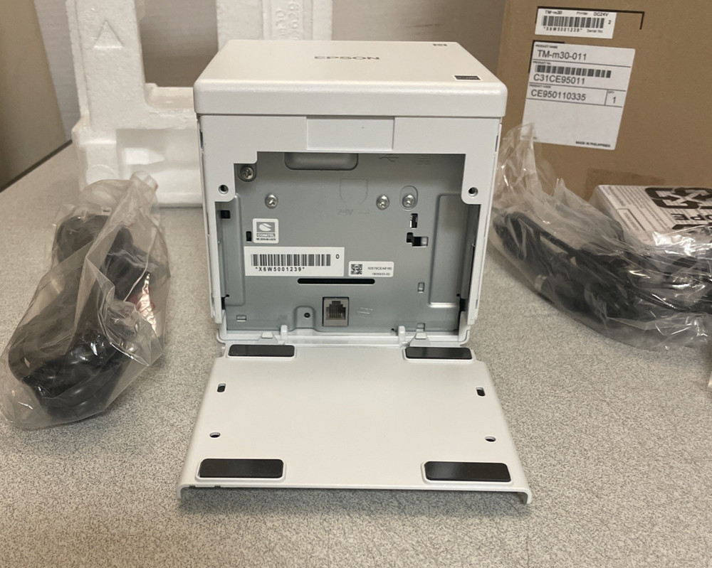 New Epson TM-M30 White Thermal Printer Ethernet-LAN/USB *No Bluetooth*