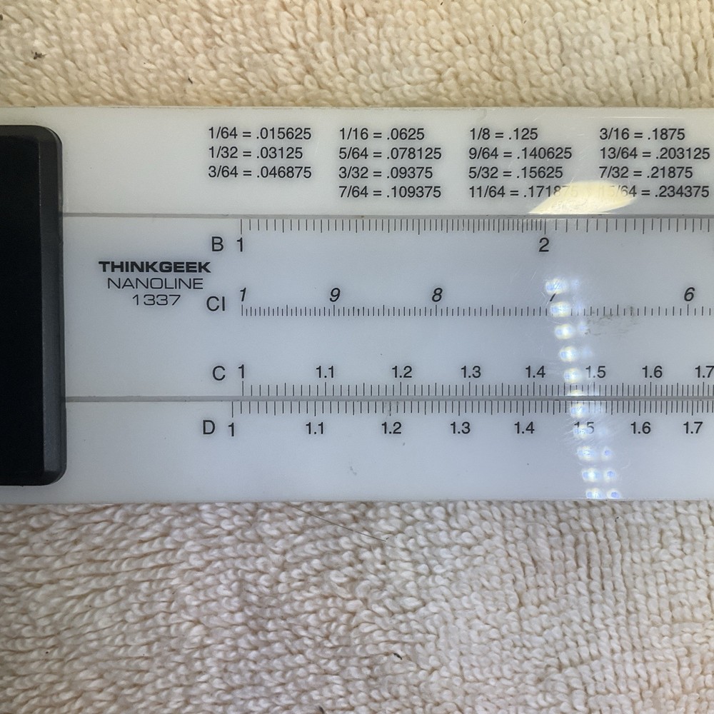 ThinkGeek Nanoline 1337 Slide Ruler