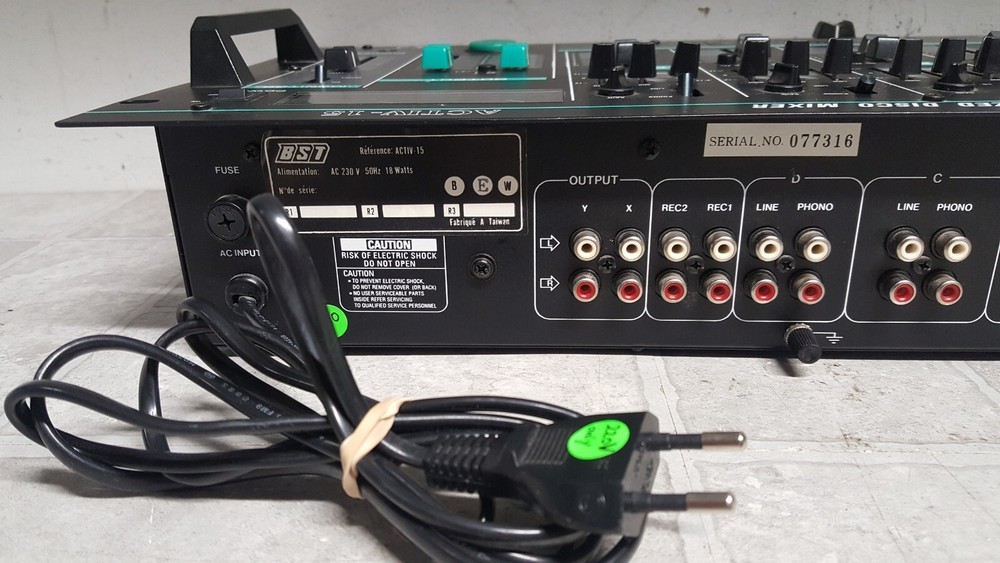 BST Activ-15 Fully Equalized Disco Mixer 220V Plug Only (READ)