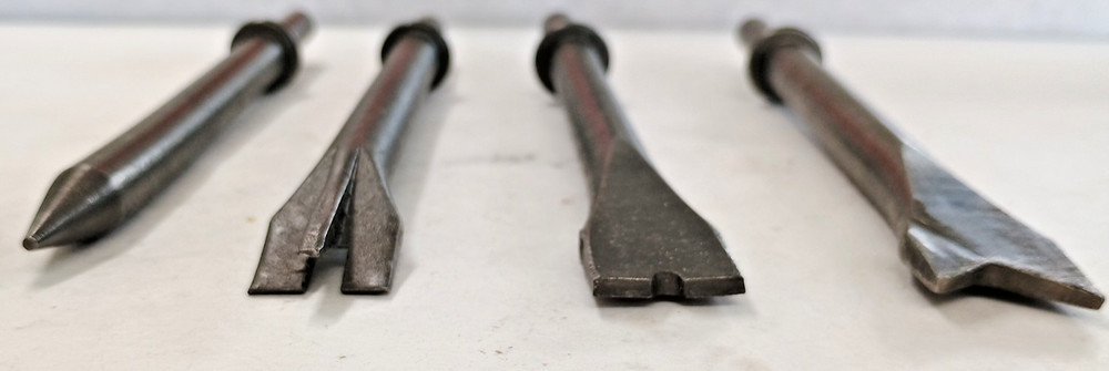 Air Chisel Set Of 4 Pneumatic Air Hammer Tool Bits