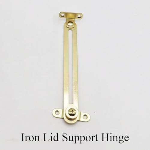 Lid Support Hinge, Easy to Use Gold Hardware Suitable for Boxes Cases Cabinet