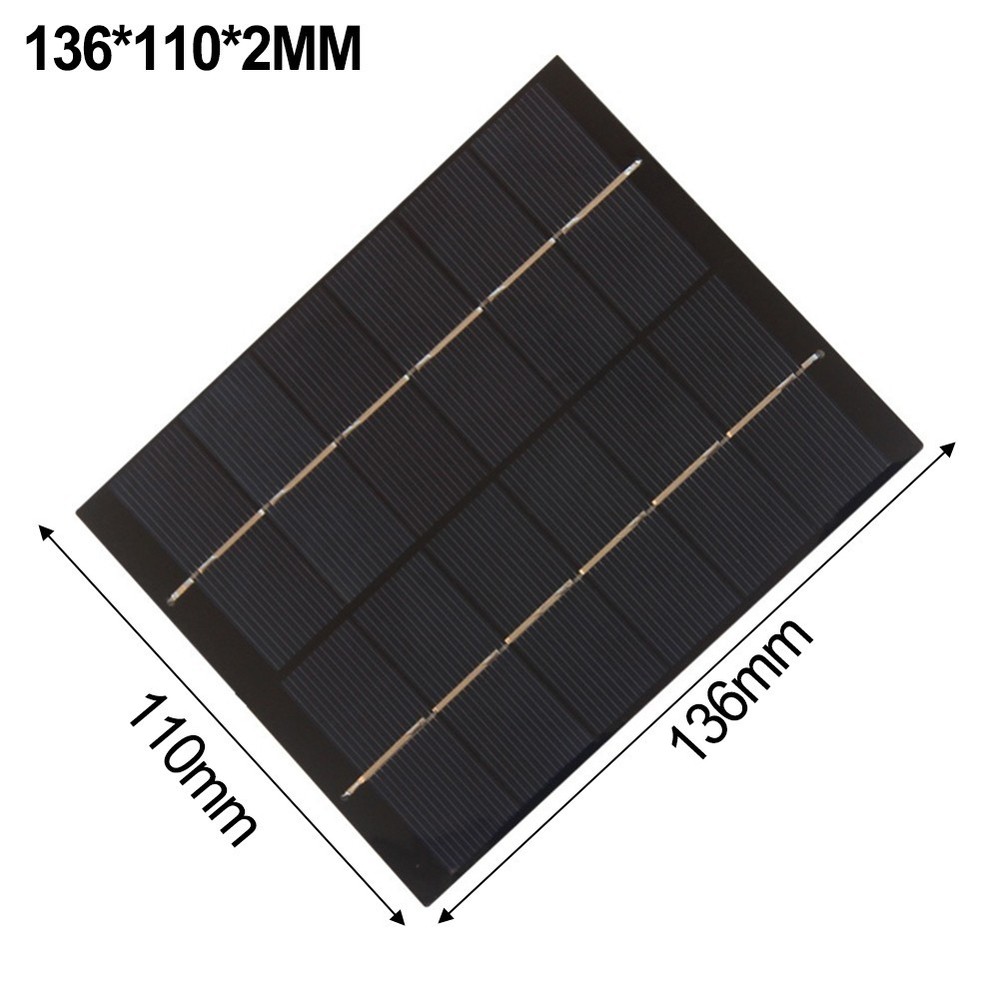 Solar Powered 2W Charger Panel with 1M Cable Suitable for Type C Output Devices