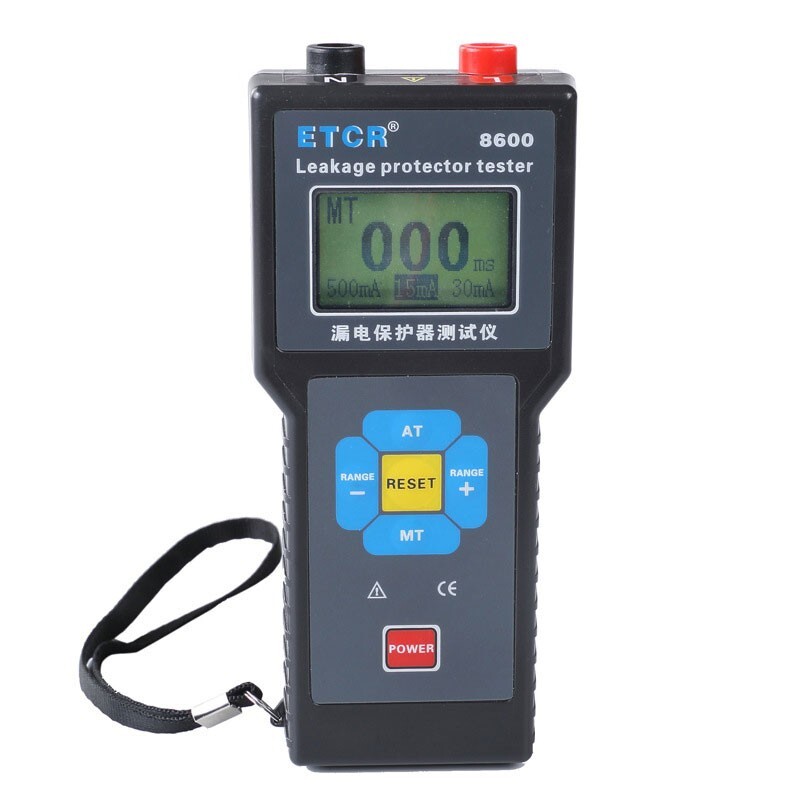 ETCR8600 Portable Leakage Protector Tester Support AT/MT Mode Switch