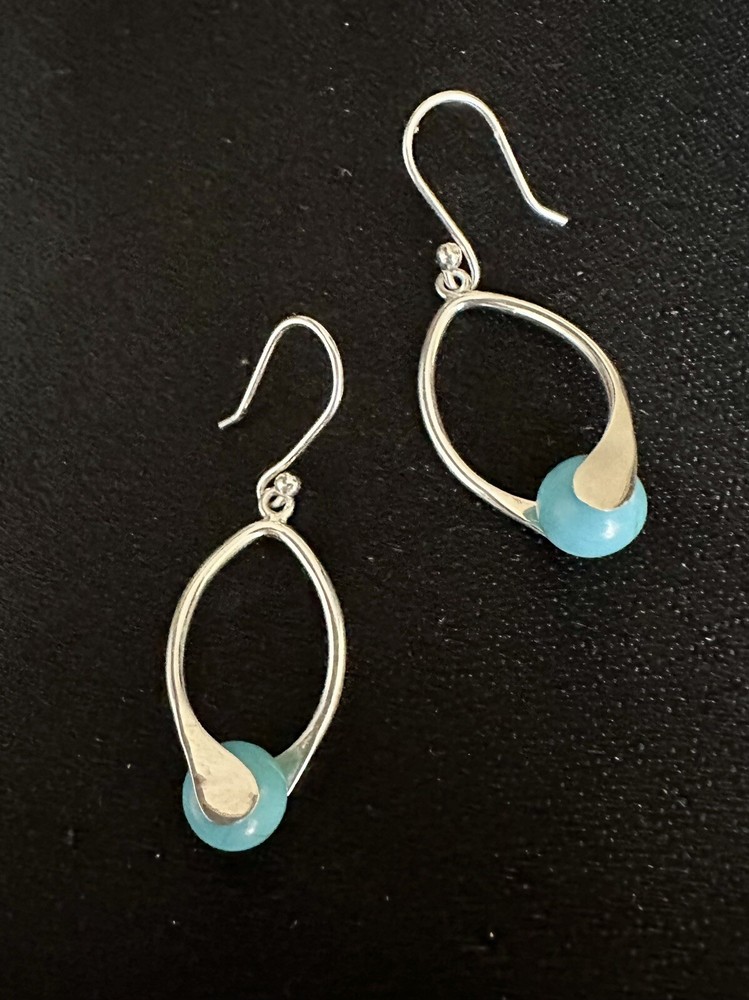 Sterling Silver /Turquoise Balls Earrings
