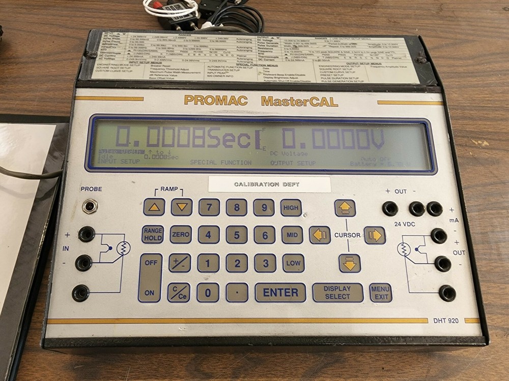 Promac MasterCAL DHT 920 Calibrator