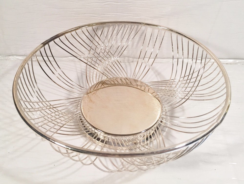 Tempest Silver Plated Wire Basket