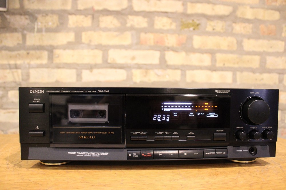 Denon DRM 700 3-HEAD cassette deck ,,SERVICED,, Full-functional