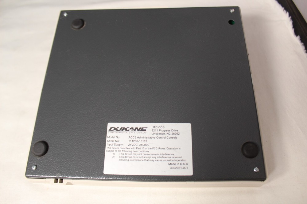 Dukane ACC5 Administrative Control Console W/ Handset