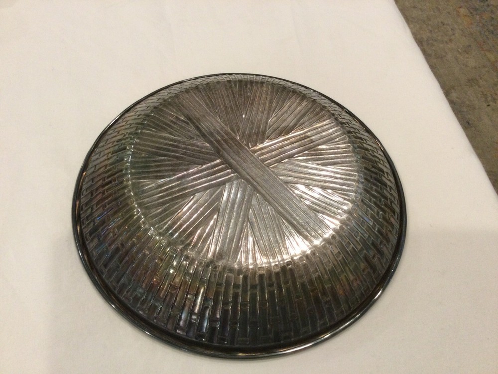 Vintage Gorham Woven Bowl Silver Plate