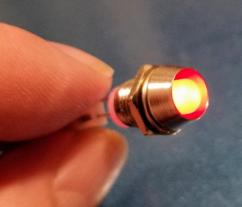 30 Pcs 3mm LED Holder Bezel, Panel Mount Display Socket for Round Lamp Bulb
