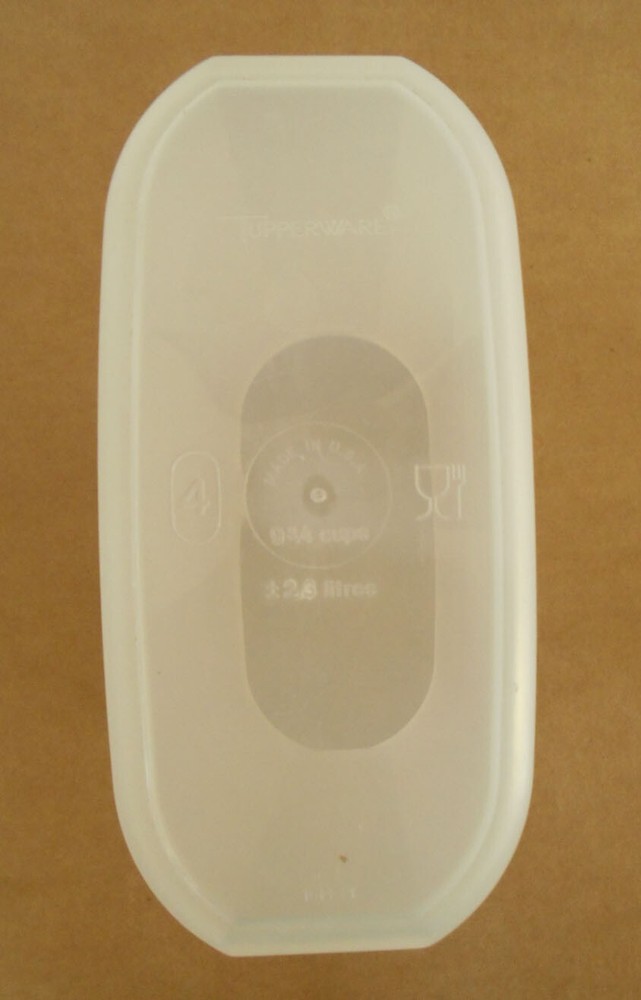 Tupperware Modular Mate #1613 & #1614 Oval Container with Blue Lid P18