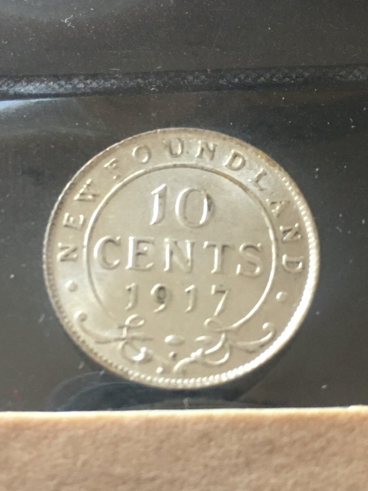 1917c ICCS Graded Newfoundland ¢10 Cent, **MS-62**