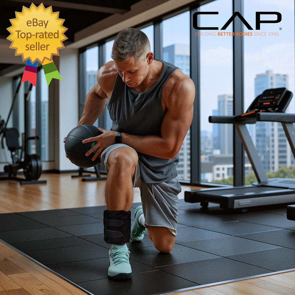 Adjustable Ankle Weights |10-20Lb Pair | Black