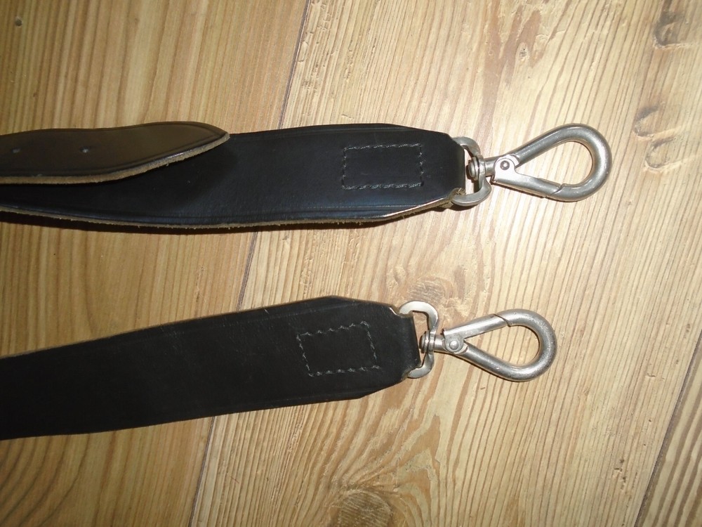 DRUM SLING BRITISH ARMY BLACK LEATHER