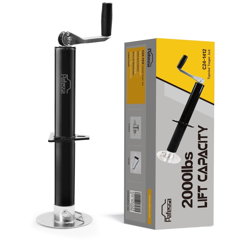 Trailer Tongue Jack 2000lb Lift Capacity A-Frame Trailer Jack 15" Lift RV Camper