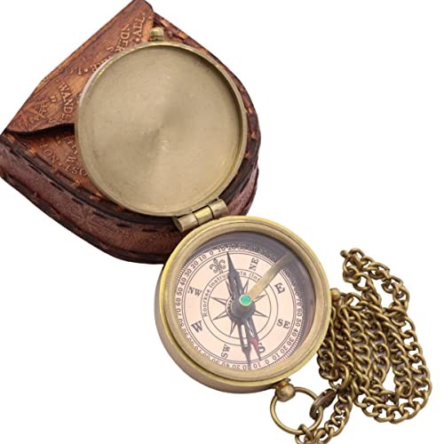 Be Strong and Courageous Compass – Joshua 1:9 Scripture Engraved – Solid Brass