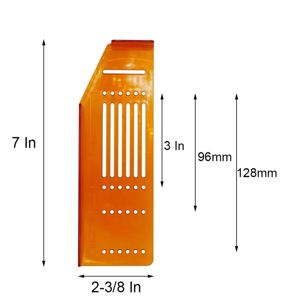 DGQ Pack of 3 Knob Handle Pull Drill Mounting Template for Cabinet Doors and ...