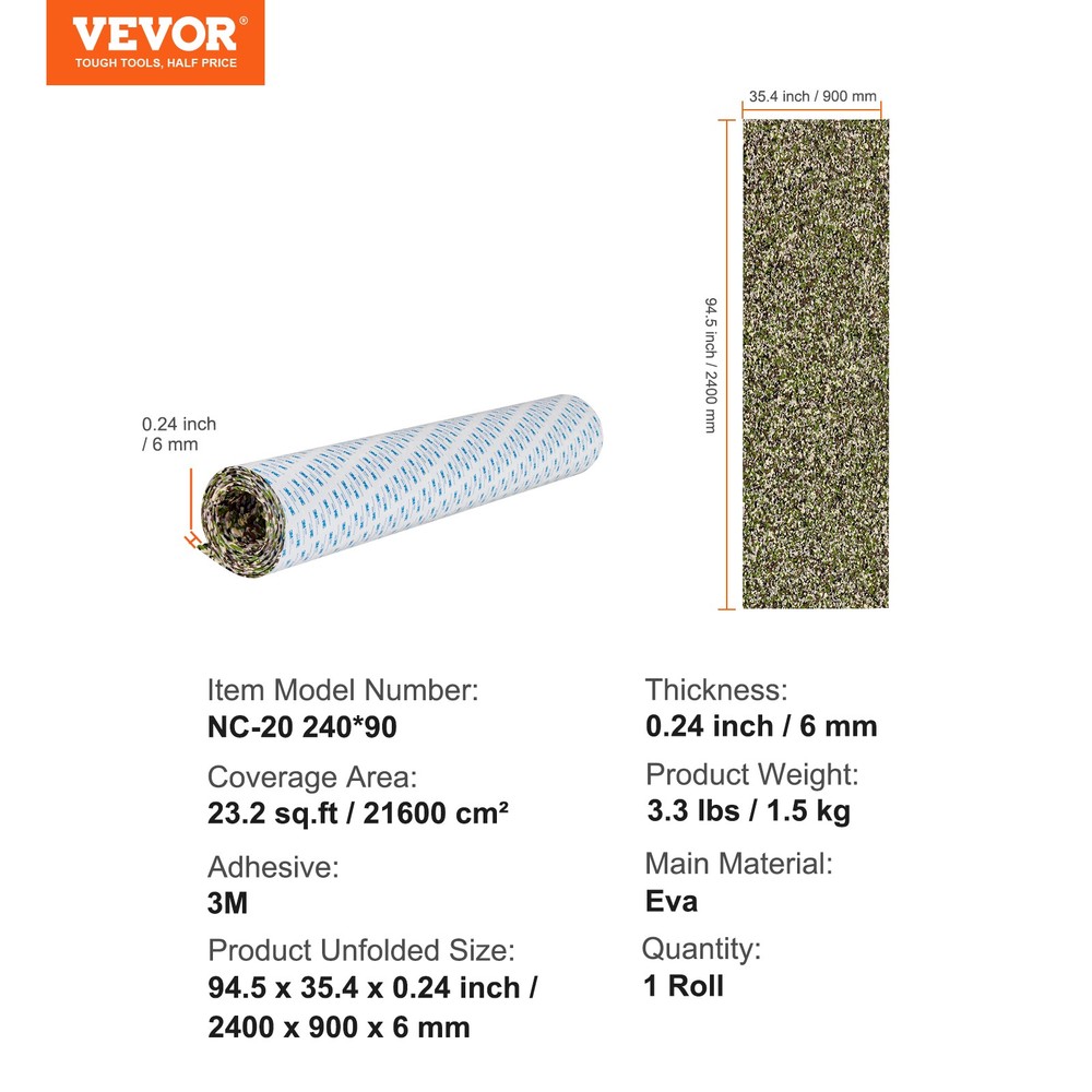 EVA Foam Boat Decking 94.5" x 35.4" with Self-Adhesive Backing