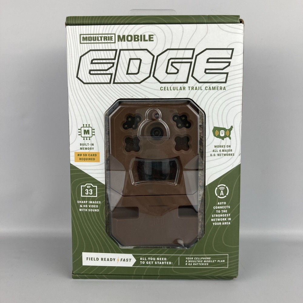 Moultrie ‎MCG-14076 Edge Cellular Trail Camera - Brown Open Box