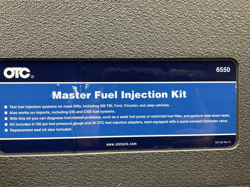 OTC Tools 6550 Master Fuel Injection Kit