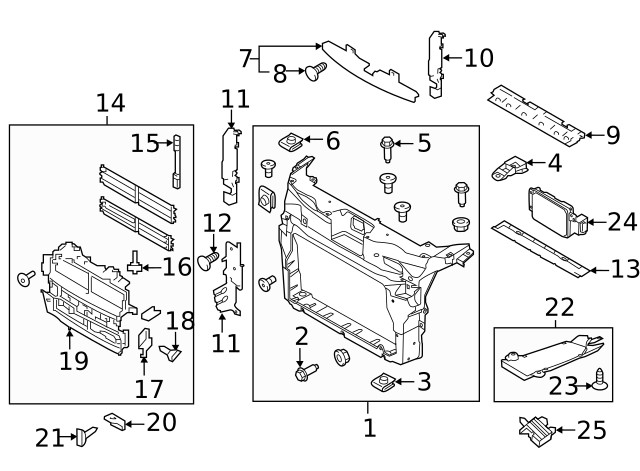 Genuine Ford Lower Bracket Support Bracket FB5Z-8B455-B