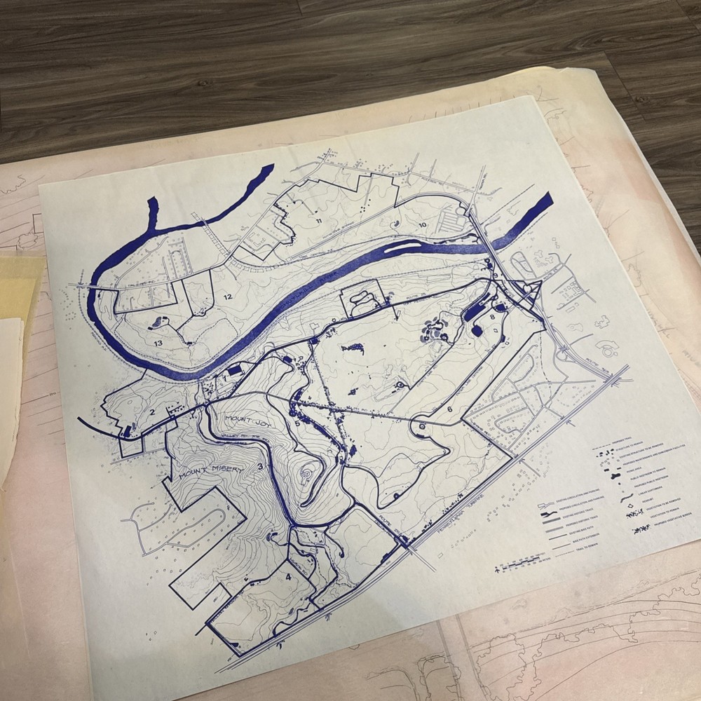 Architectural Plans Lot Valley Forge Drexel Landscape Maps Vellum Large