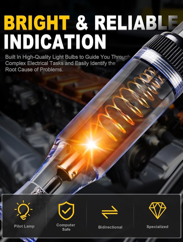 LED Voltage Tester for 6V-24V Circuits: Essential Tool for Vehicle Diagnostics