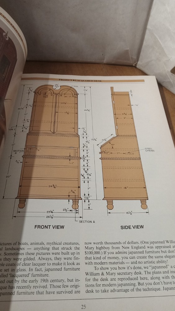 Popular Science Woodworking Projects Hardback 1985 Used