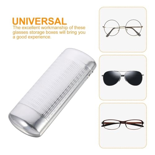 Metal Glasses Case Compact Hard Shell Eyeglass Protector Lightweight Travel
