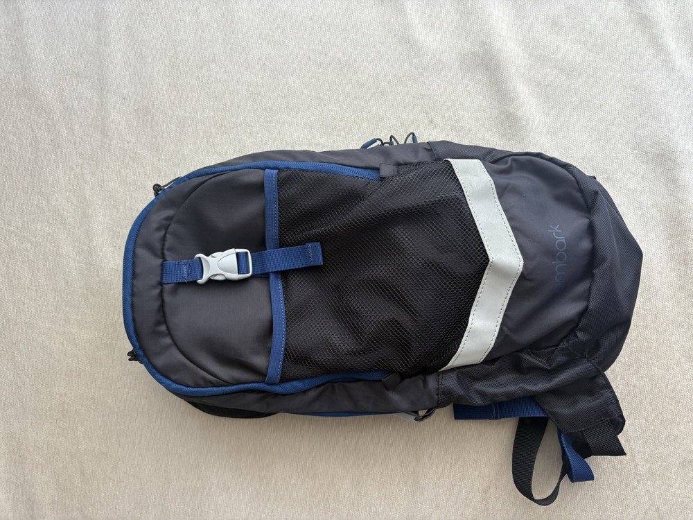 Embark Hydration Backpack Black Blue Reflective Accents Lightweight Hiking Pack