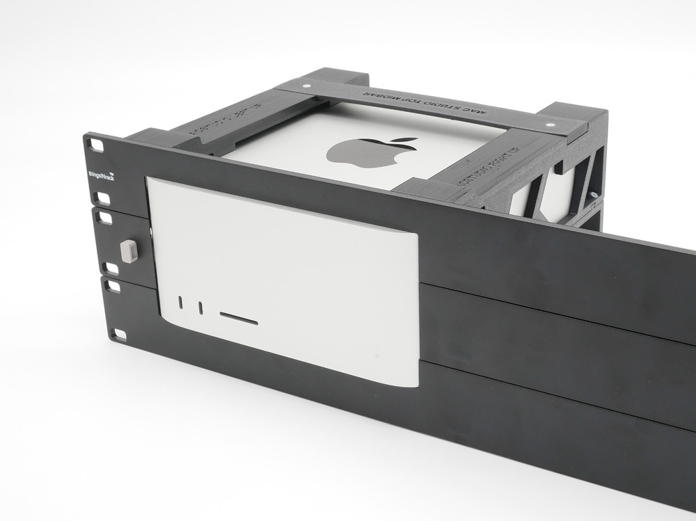 Rack mount for apple mac studio with remote on/off button - 2.nd device options