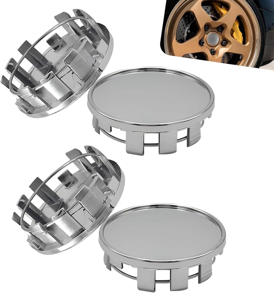 4 Pack Wheel Center Caps - ABS Hubcaps for Rust & Moisture Protection