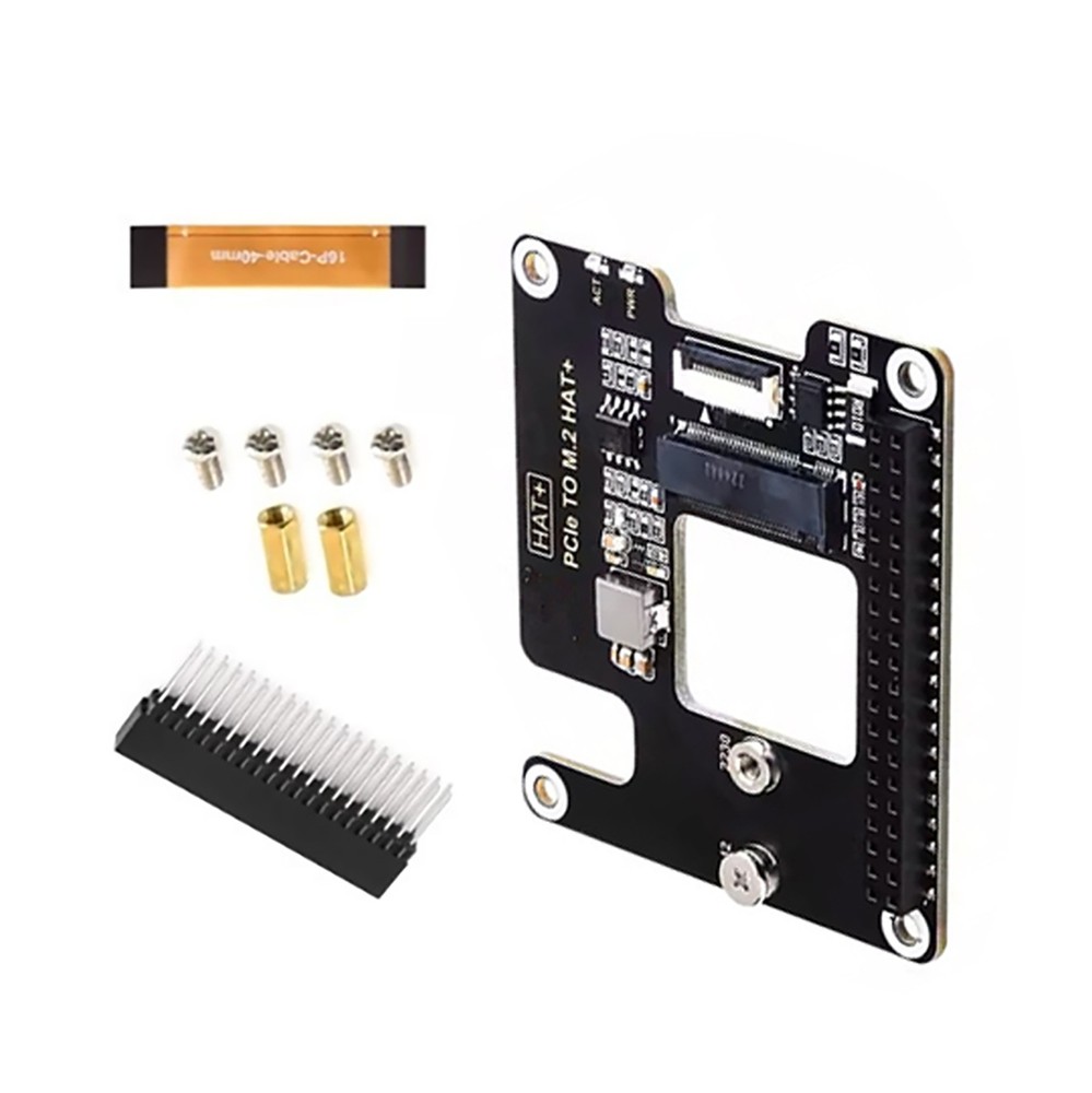 Pcie To M.2 Adapter Board Nvme Protocol SSD W/Cable For Raspberry Pi 5 Genera