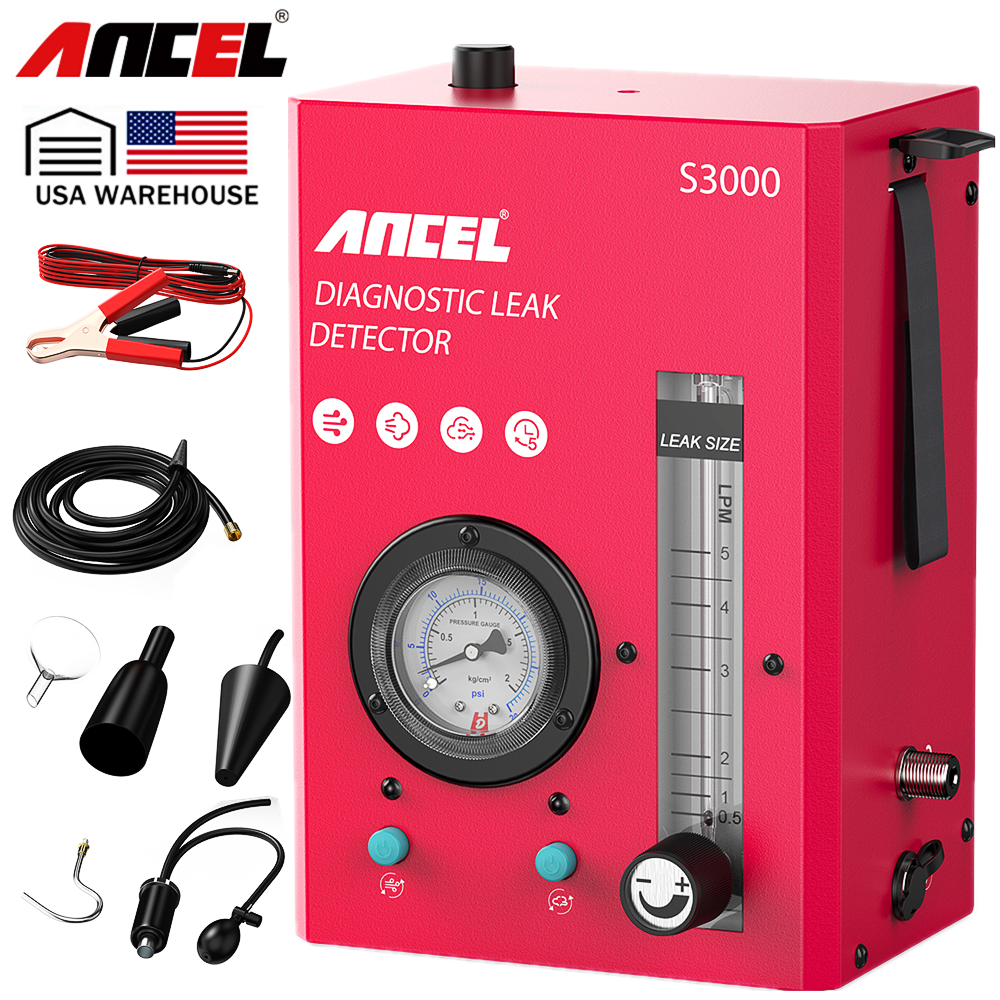 ANCEL S3000 EVAP Smoke Machine Leak Detector Vacuum Tester Pipe Diagnostic Tool
