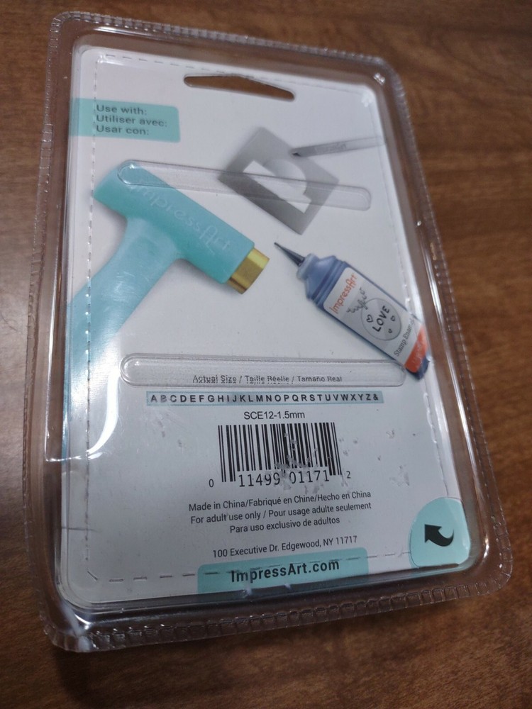 ImpressArt Basic Metal Stamp Set, Uppercase, 1.5mm