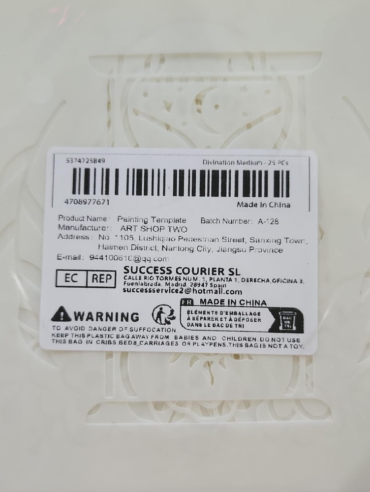 6'' DIVINATION MEDIUM 25 PIECE STENCIL