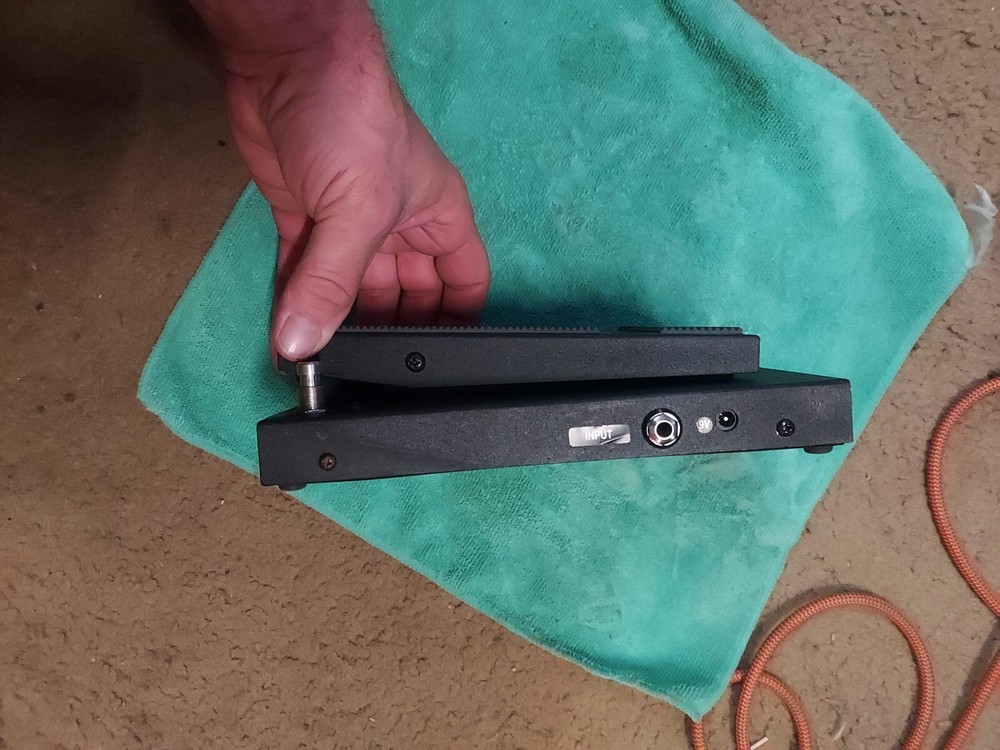 Morley guitar wall and volume pedal.