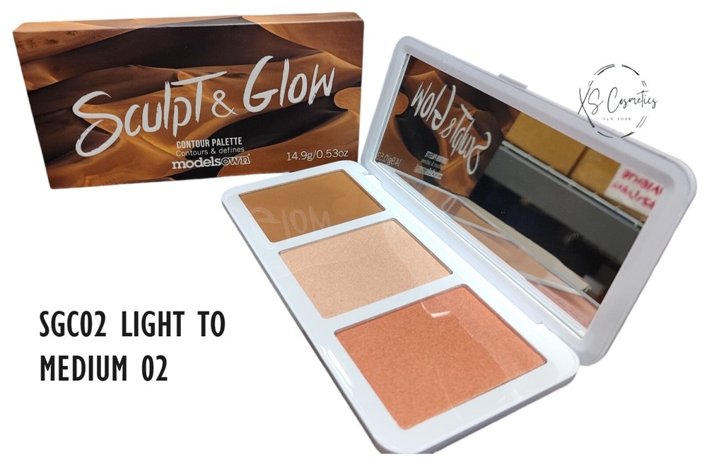 Models own Sculpt & Glow Highlighter Palette - Choose Color