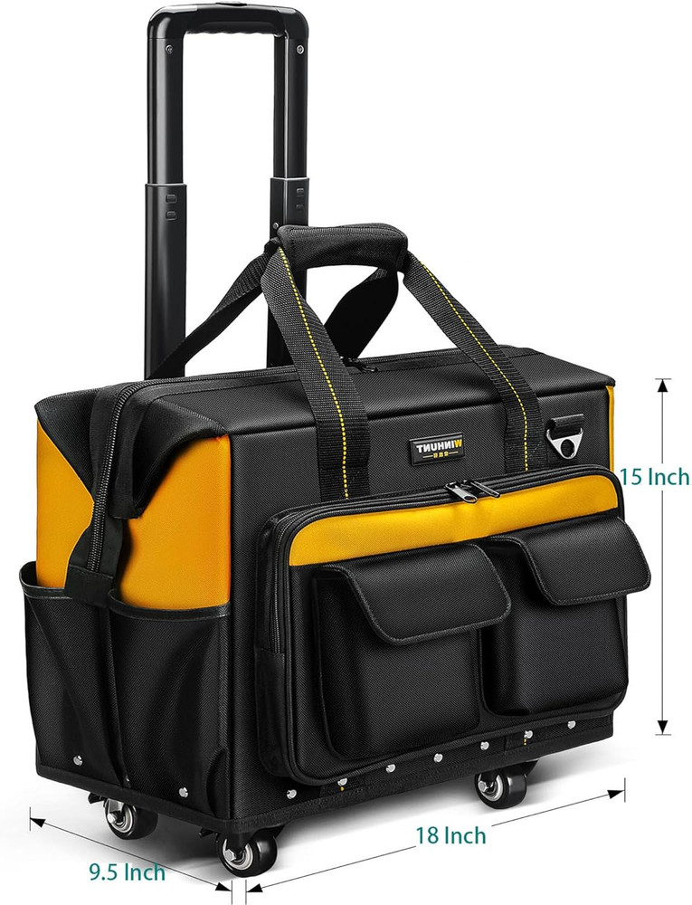 Versatile Rolling Tool Bag - Select 2-Wheel or 4-Wheel Option!