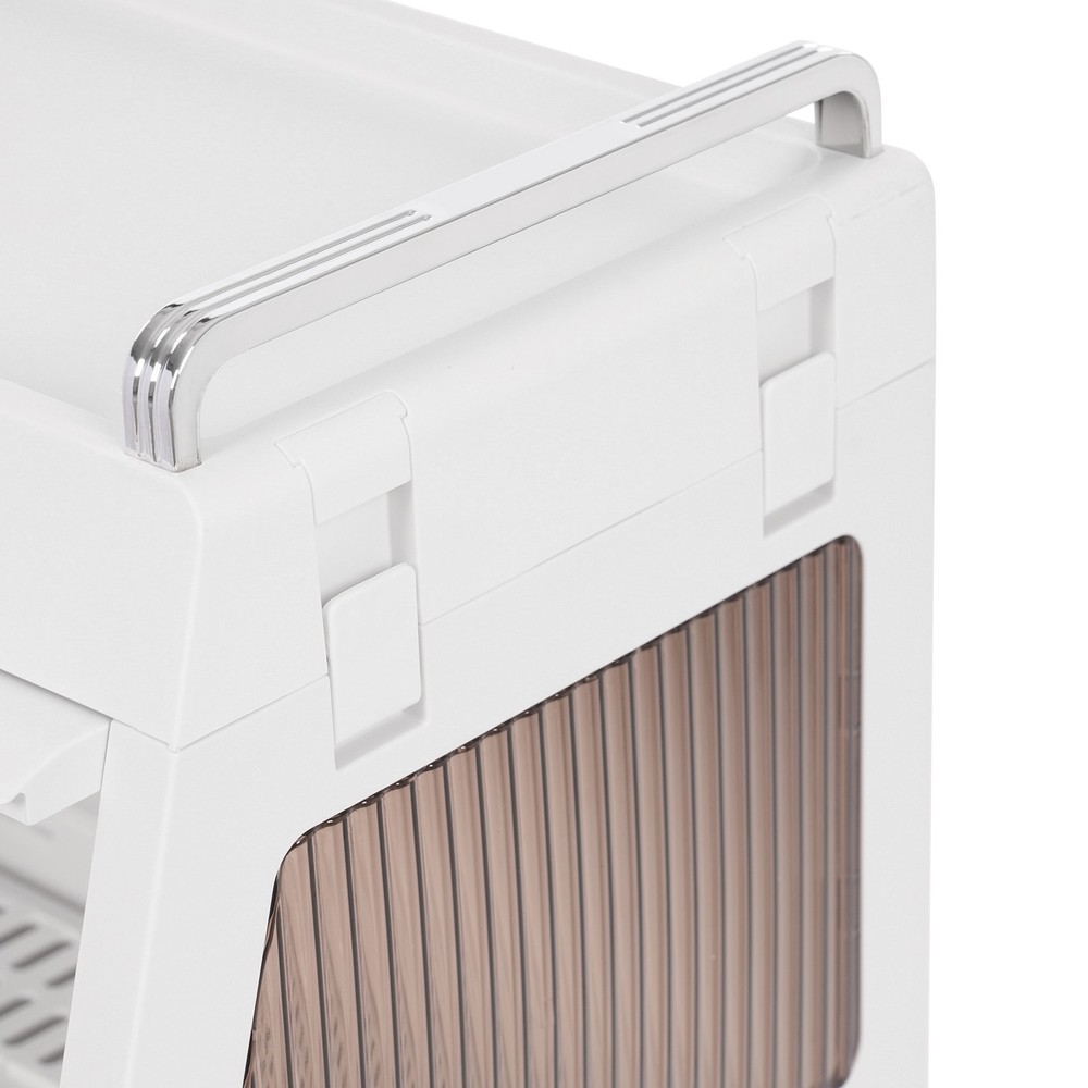 Dish Drying Rack Drying Drainer, Dish Drying Rack and Drain Board with Lid Cover