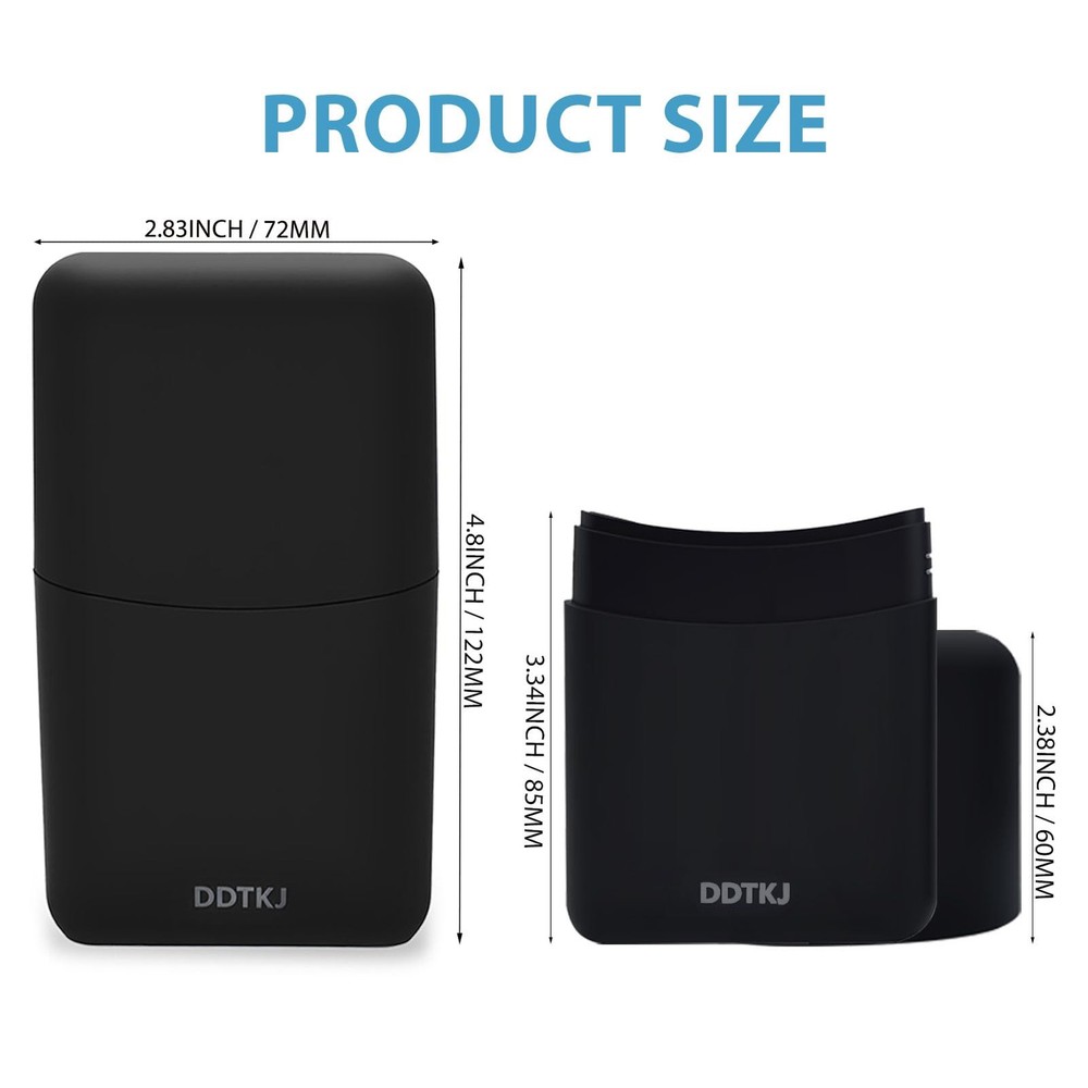 5Hole King Size Preroll Cone Holder Case | Classic Black Pre Rolled Cone Stor...
