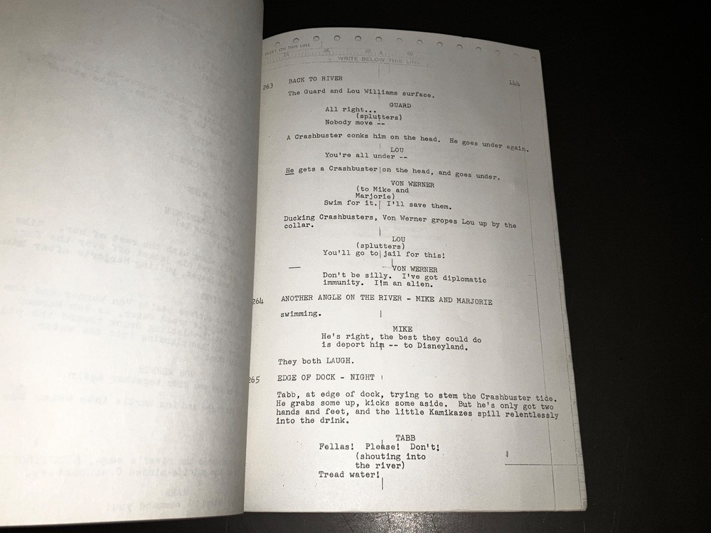 Rare SMASHMASTER (1964) Legendary Unmade Comedy - 2 Orig. Scripts + Notes + COA!