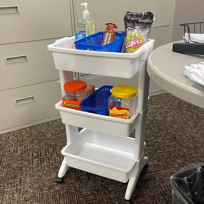 3 Tier Utility Cart White - Brightroom