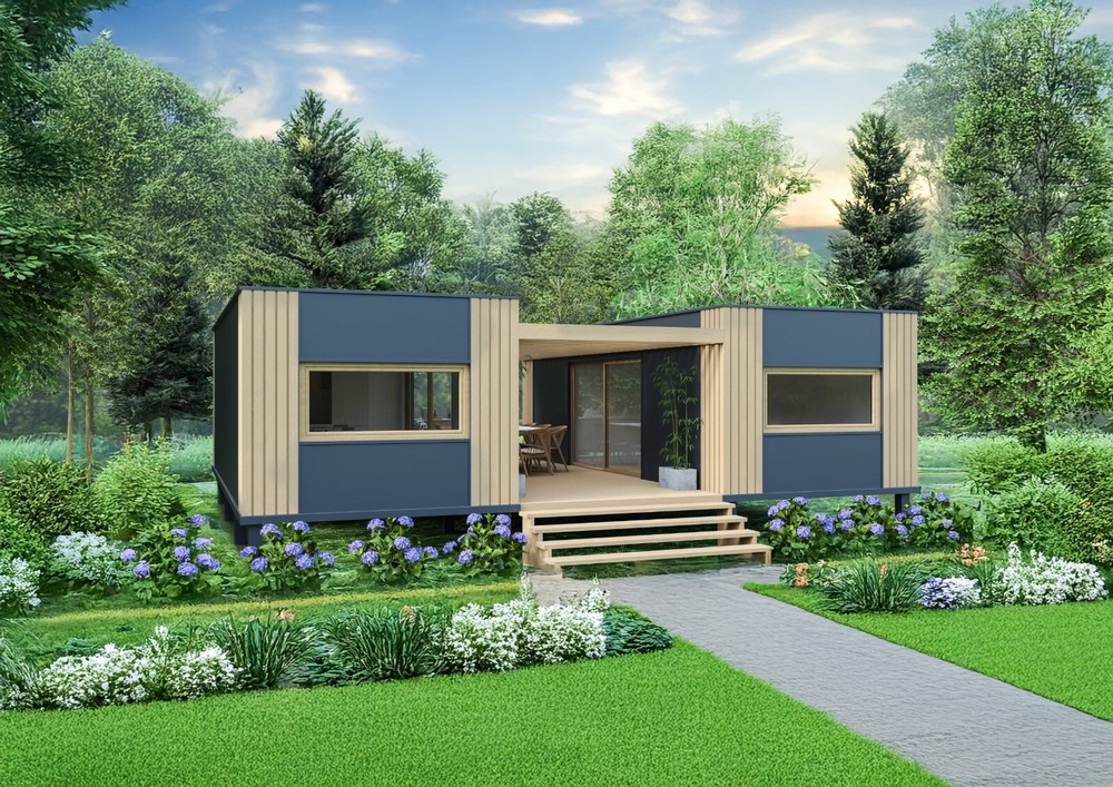 Tiny house, mobile holiday home with equipment