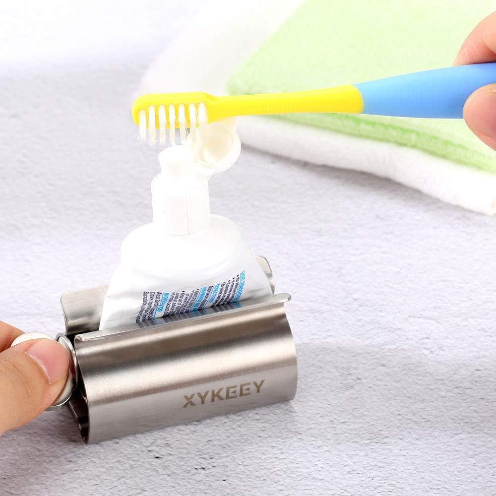 Toothpaste Tube Squeezer - Set of 3 Toothpaste Squeezer Rollers, Metal Toothpast