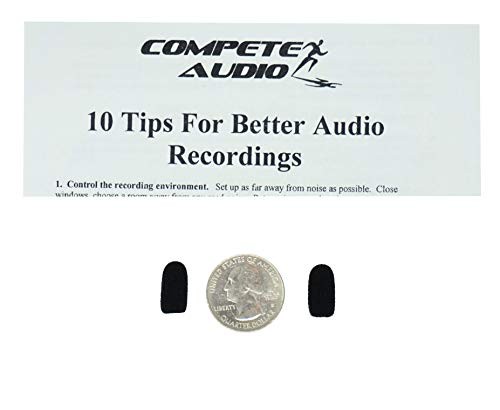 CM212 Mini Lavalier (tiny!) Foam Microphone Windscreens (Microphone Black
